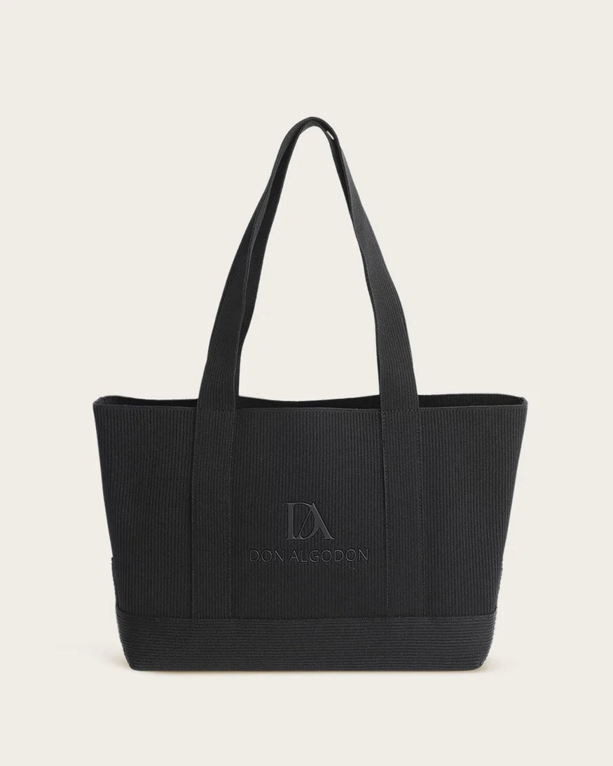 Bolso Shopper Mujer Sintra - Negro Y Beige